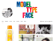 Tablet Screenshot of modeltypeface.com